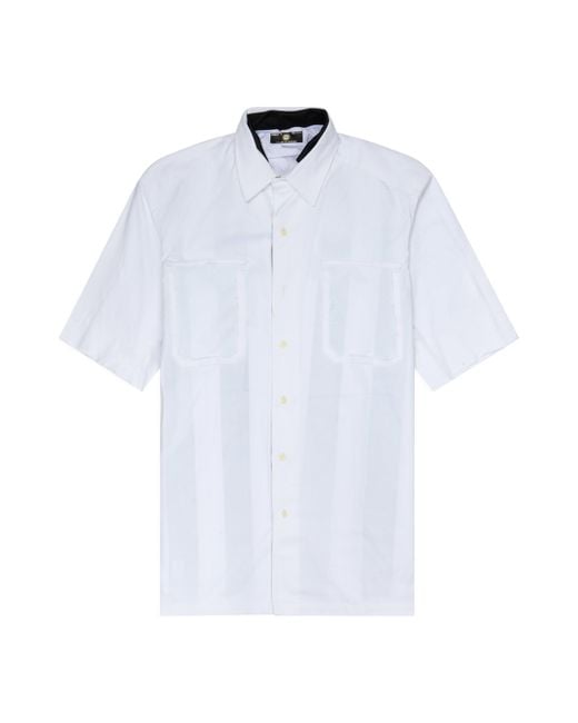 PROTOTYPES White Bonded Polycotton Shirt for men