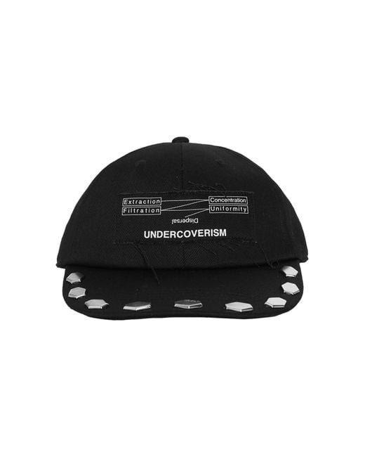 Undercover Black Studded Cap for men
