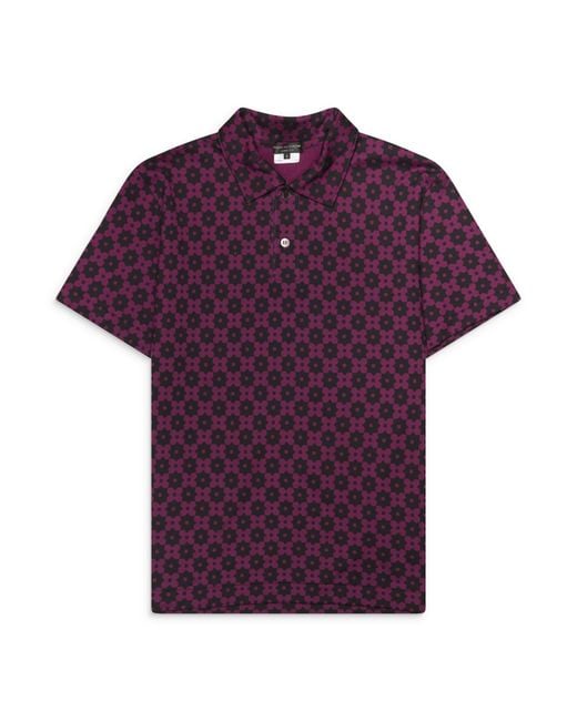 Comme des Garçons Purple Printed Polo for men
