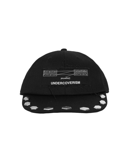 Undercover Black Studded Cap for men