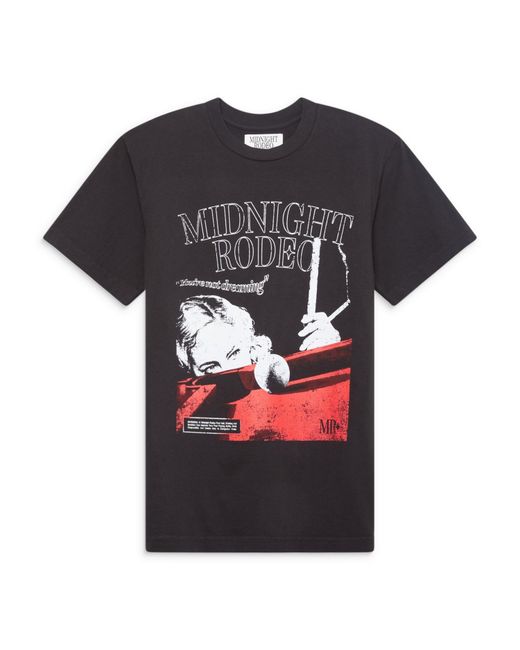 MIDNIGHT RODEO Black Billiards Tee for men