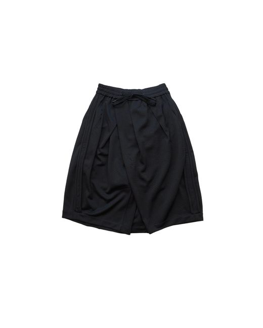NAMESAKE Black Reid Pleated Basketball Shorts for men