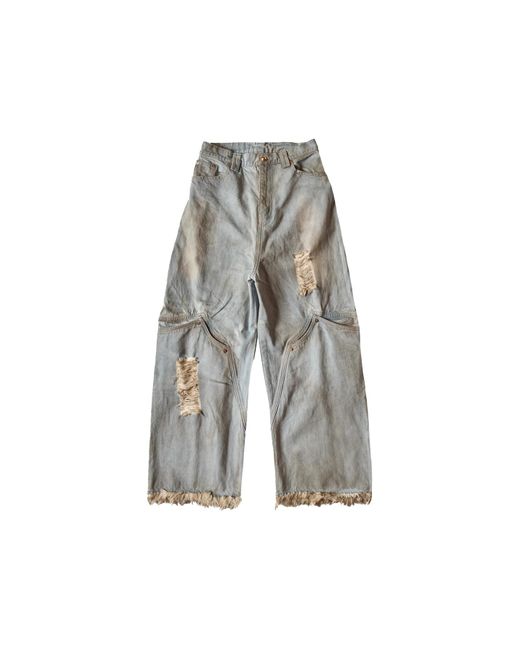 NAMESAKE White Antonio Washed Carpenter Jeans for men