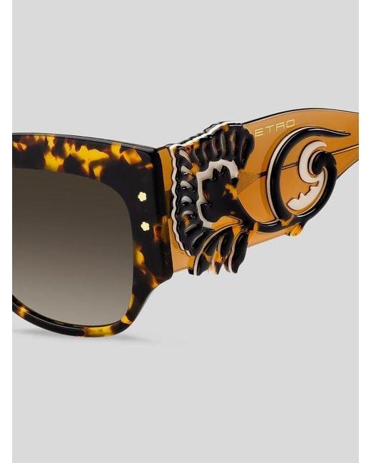Etro Brown Blossom Sunglasses