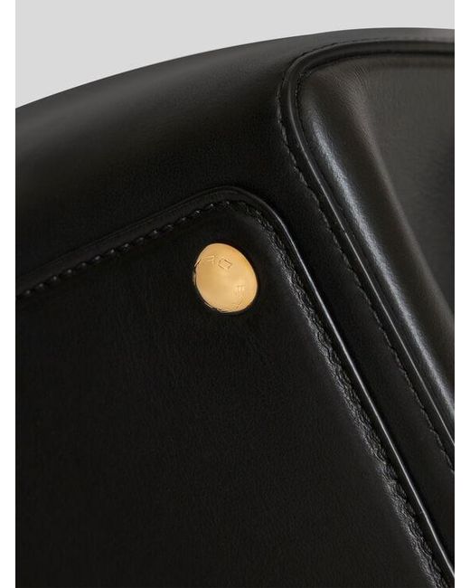 Etro Black Large Leather Vela Bag