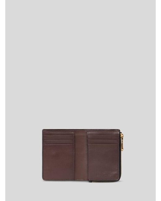 Etro White Small Leather Wallet