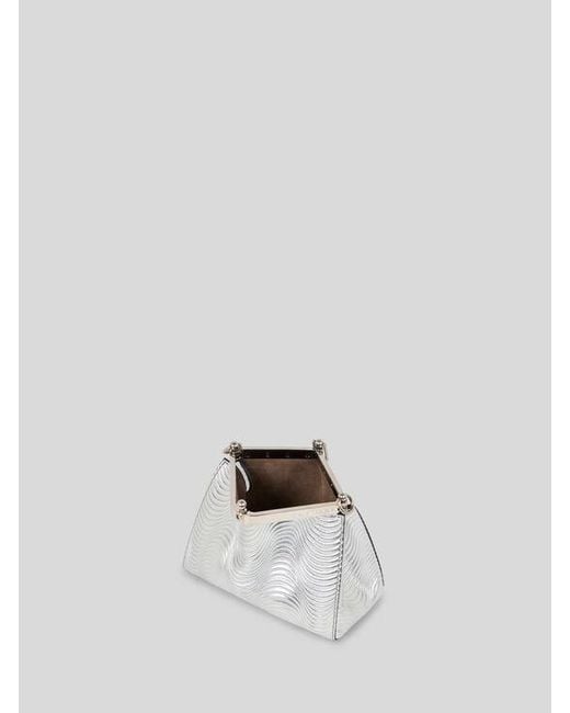Etro Small Metallic Leather Vela Bag