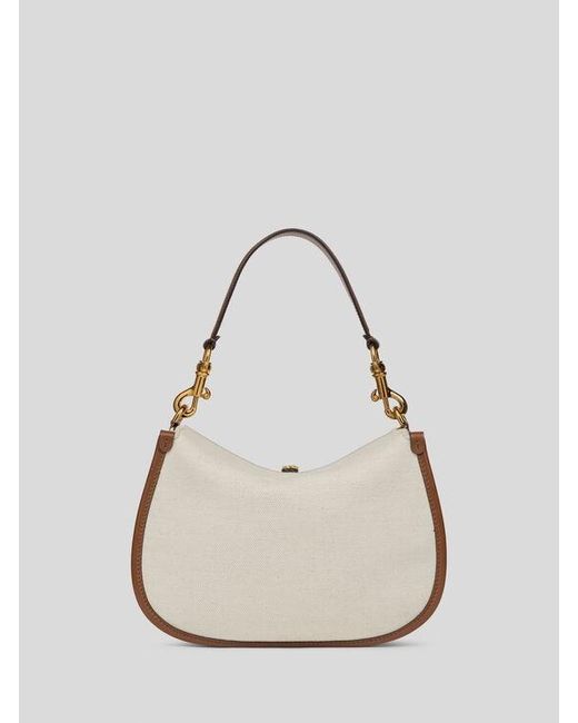 Etro Natural Medium Canvas Pony Bag