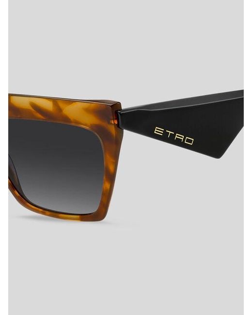 Etro Brown Tailoring Sunglasses