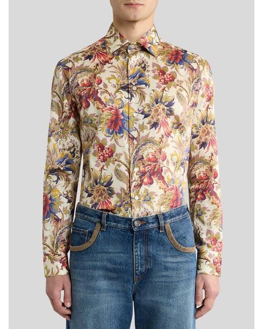 Camicia di Etro in Natural da Uomo