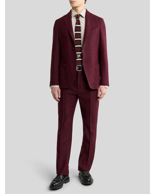 Etro Red Trousers for men