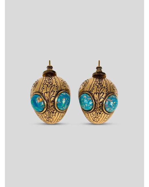 Etro Blue Alien Earrings