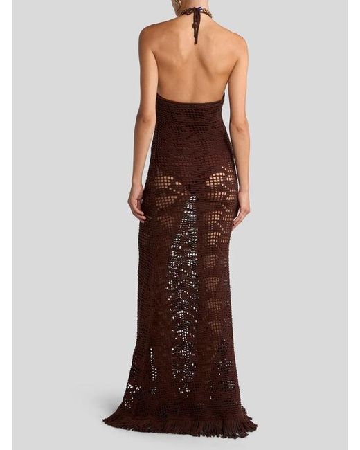 Etro Brown Long Dress