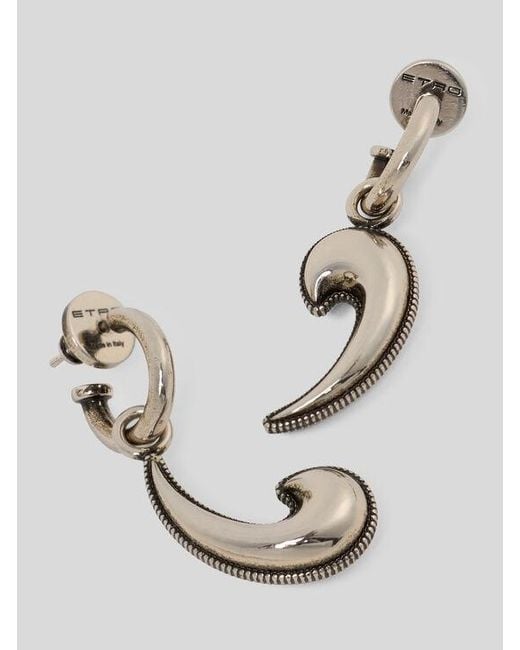 Etro Metallic Paisley Earrings