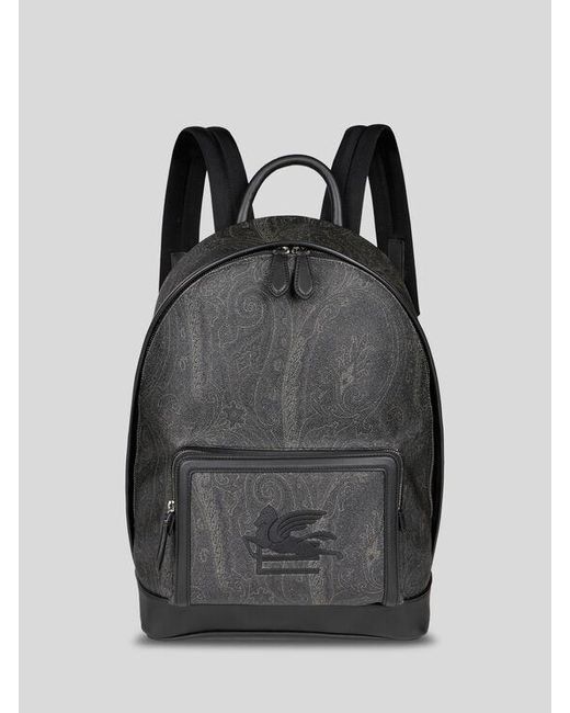 Sac À Dos En Arnica Avec Pegaso, Homme Etro pour homme en coloris Black