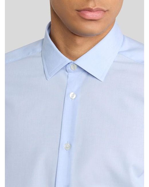 Camicia Button-Down Con Pegaso, Uomo, Taglia di Etro in Blue da Uomo