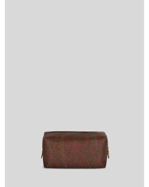 Etro Brown Large Arnica Love Trotter Nécessaire for men