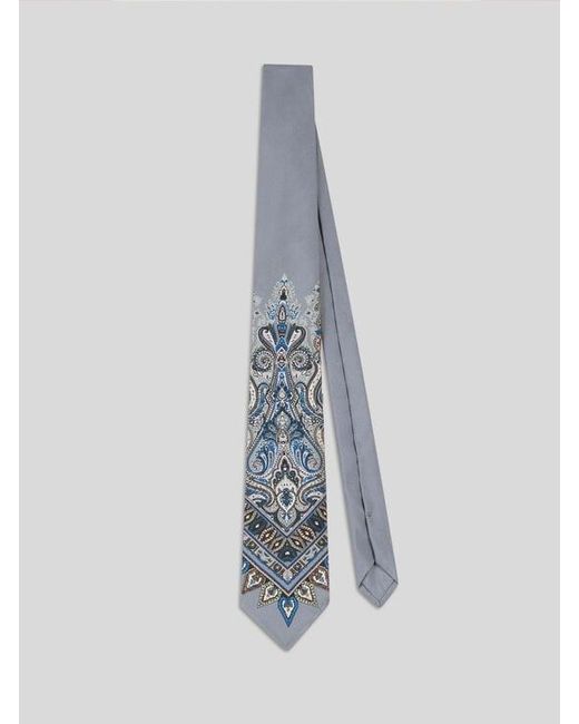Cravatta di Etro in Blue da Uomo