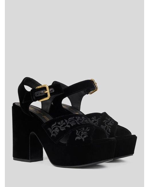 Sandali Platform di Etro in Black