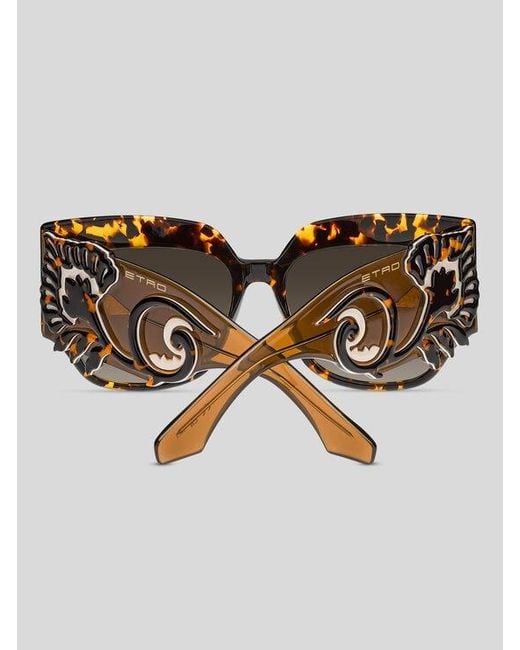 Etro Brown Blossom Sunglasses