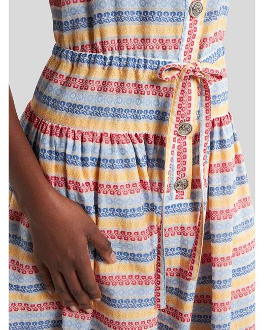 Robe Longue En Jacquard À Rayures, Femme, Taille Etro en coloris Pink