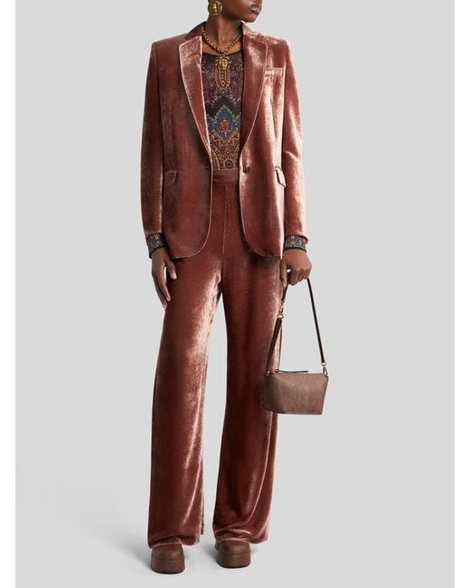 Etro Brown Velvet Jacket
