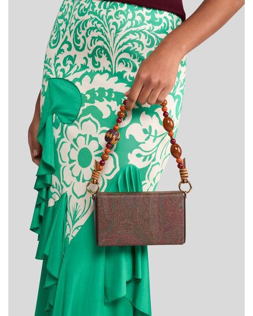 Manico Per Borsa Con Biglie, Donna di Etro in Red