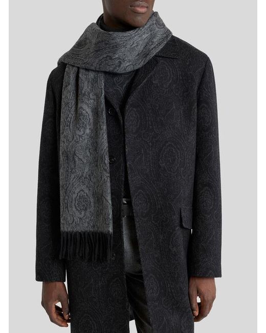 Sciarpa Jacquard di Etro in White da Uomo