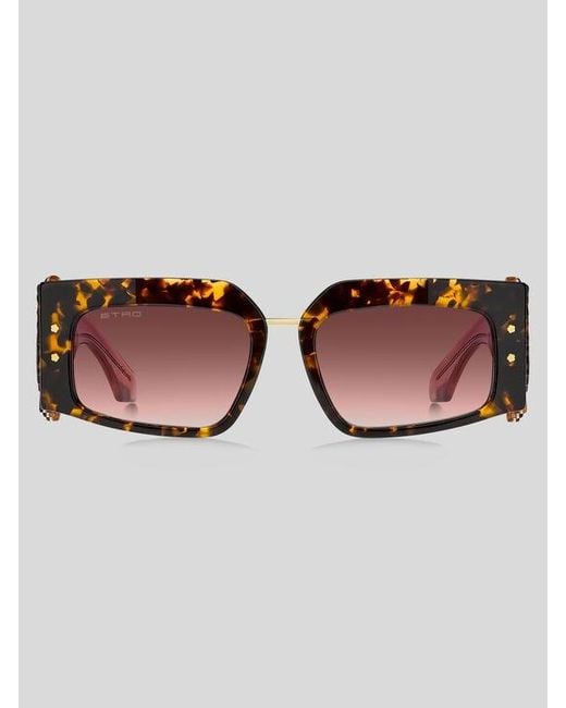 Etro Brown Blossom Sunglasses