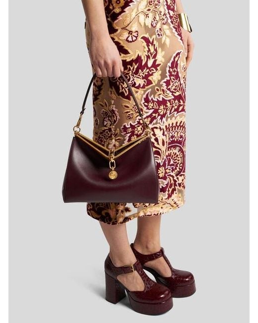 Etro Purple Medium Vela Bag