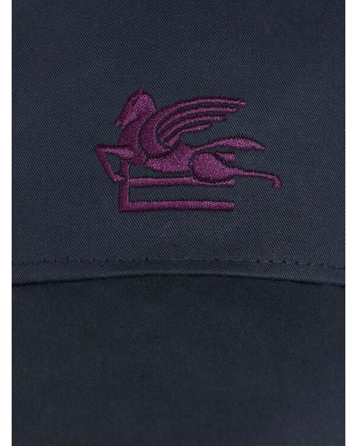 Cappello Baseball di Etro in Blue da Uomo