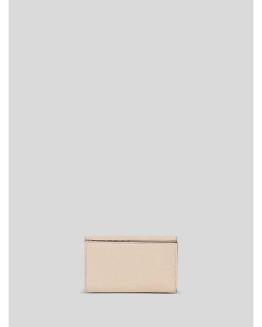 Etro Natural Hammered Leather Pony Wallet