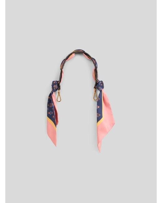 Etro White Bag Handle With Scarf