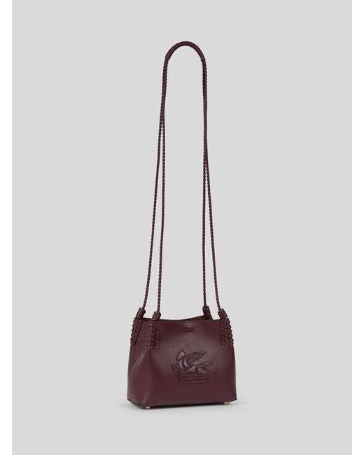 Etro Purple Mini Libra Tote Bag
