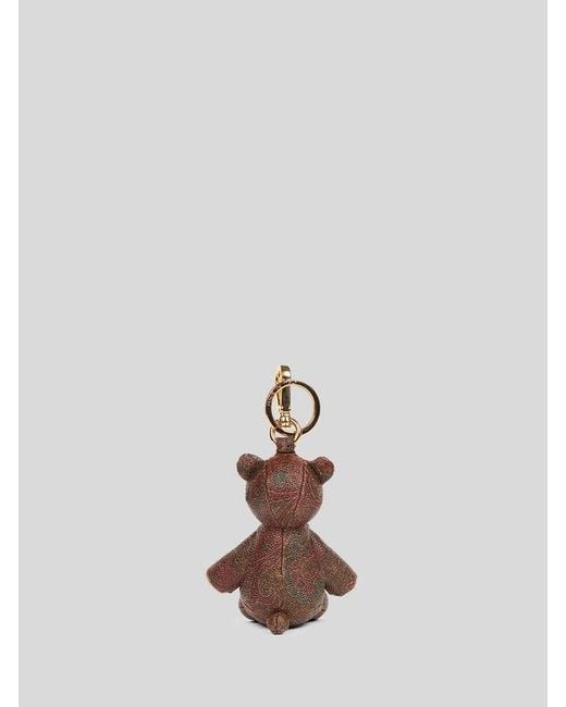 Etro White Arnica Bear Charm
