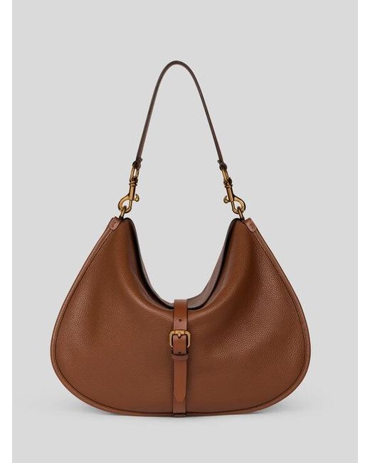 Etro Brown Maxi Leather Pony Bag