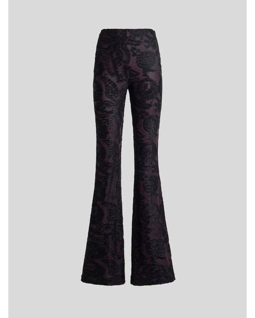 Etro Black Flared Trousers