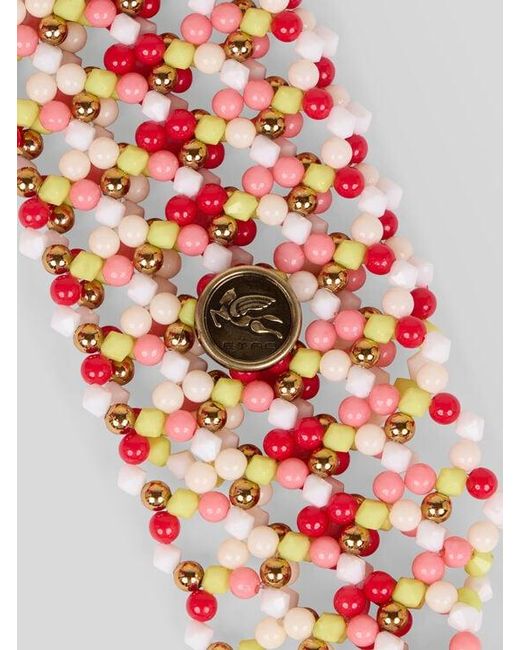 Etro Gray Bead Hair Band