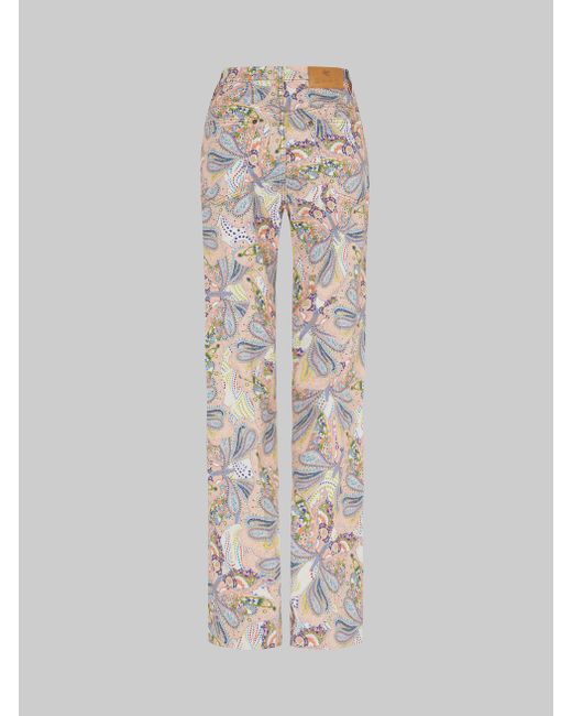 paisley print jeans