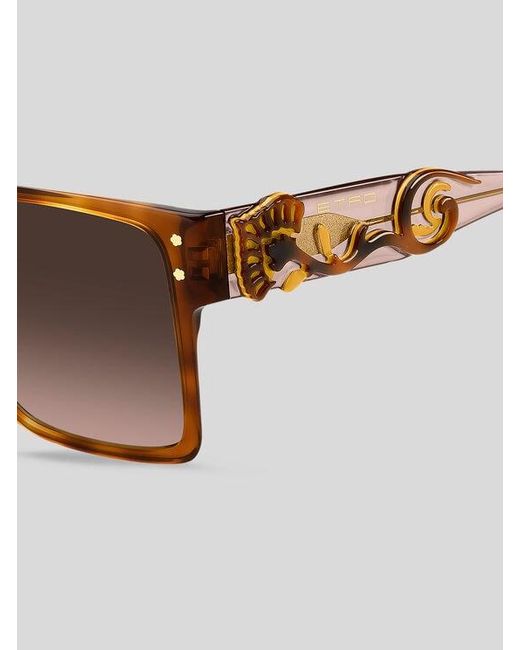 Etro Brown Blossom Sunglasses