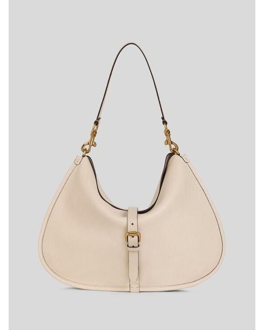 Etro Natural Maxi Leather Pony Bag