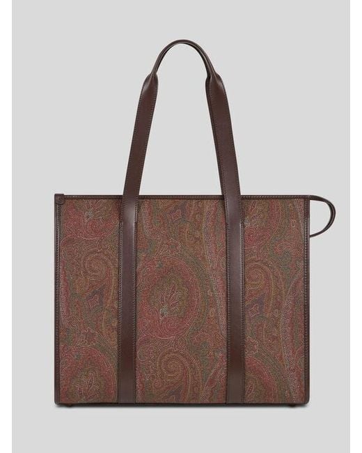 Etro Brown Arnica Tote Bag for men