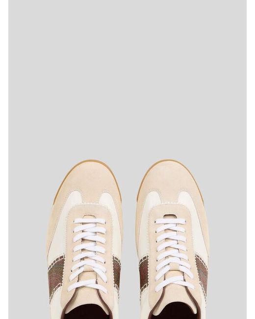 Etro Pink Leather Sneakers With Arnica Inserts for men