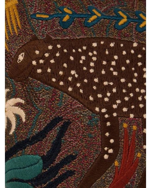 Etro Brown X Tabby Booth Arnica Crossbody Bag With Embroidery