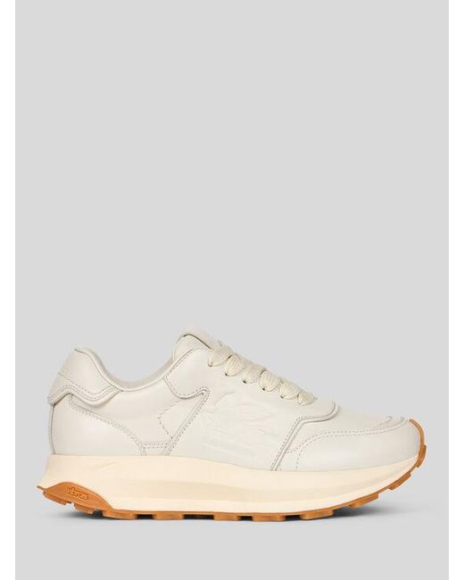 Etro White Running Sneakers With Pegaso