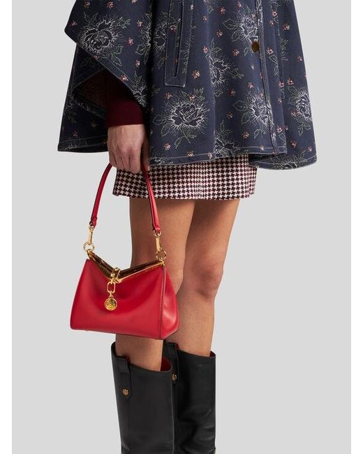 Etro Red Small Vela Bag