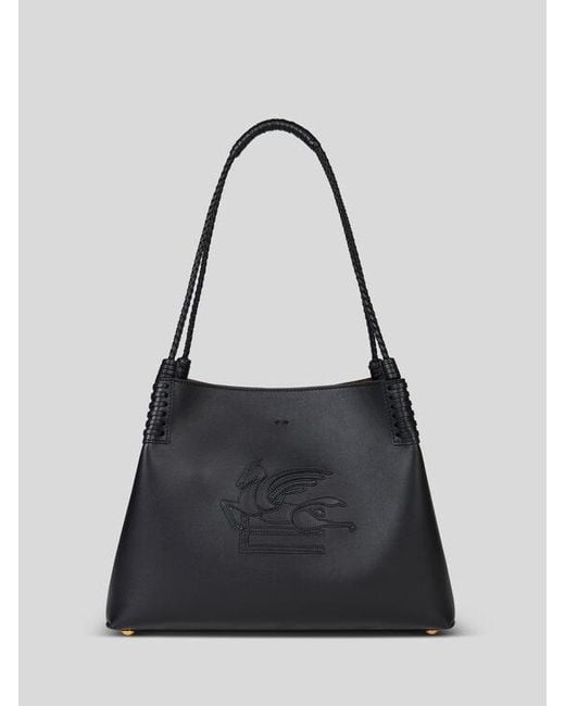 Etro Black Medium Libra Tote Bag
