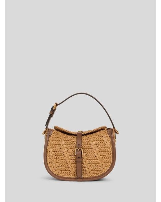 Etro Brown Small Pony Bag