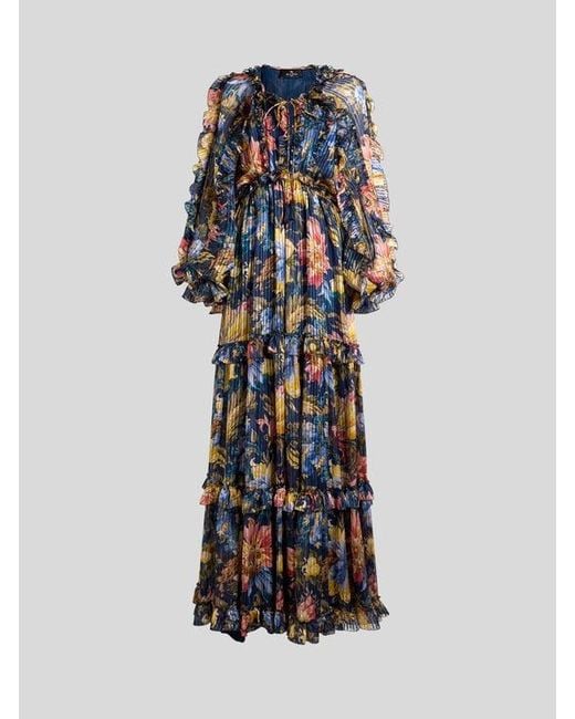 Etro White Long Dress