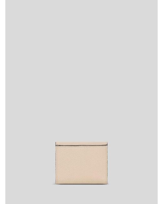 Etro Natural Small Tumbled Leather Pony Wallet
